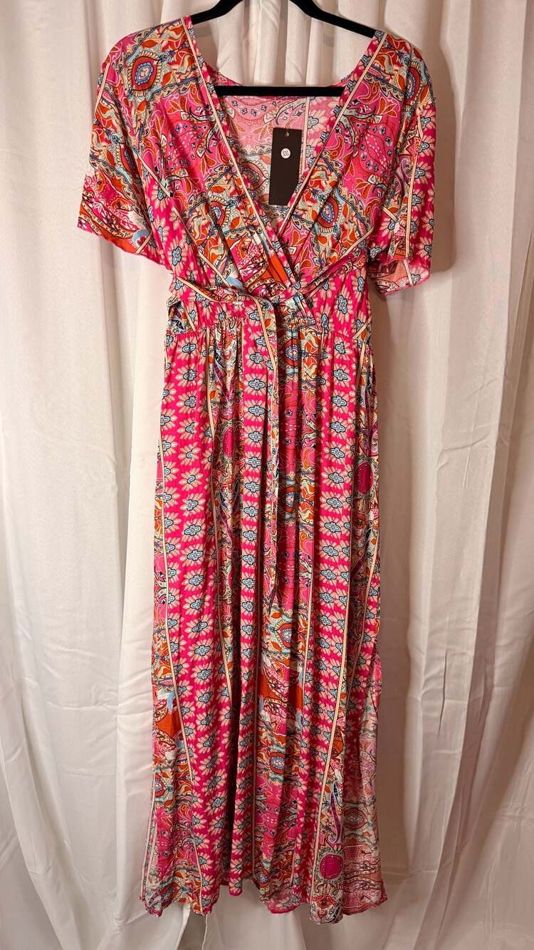 Paisley Print Maxi Dress Size XXL